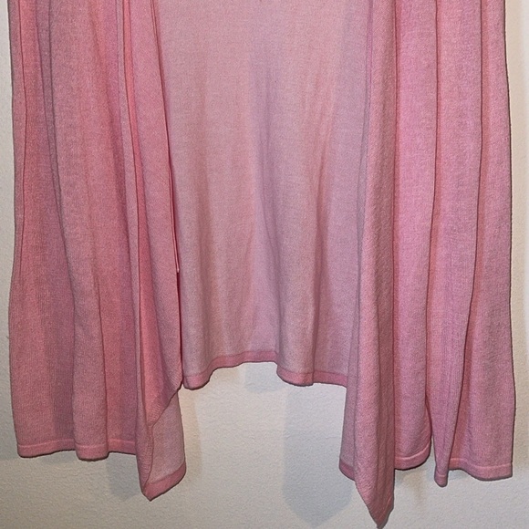 🌹J JILL LINEN BLEND OPEN SWEATER CARDIGAN - Picture 4 of 6